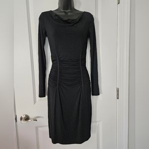 Barneys New York CoOp Long Sleeve Dress Black